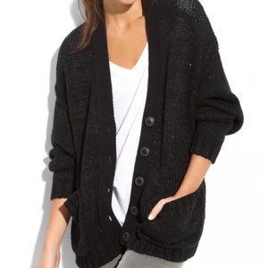 Long Sleeve Boxy Sequin Cardigan